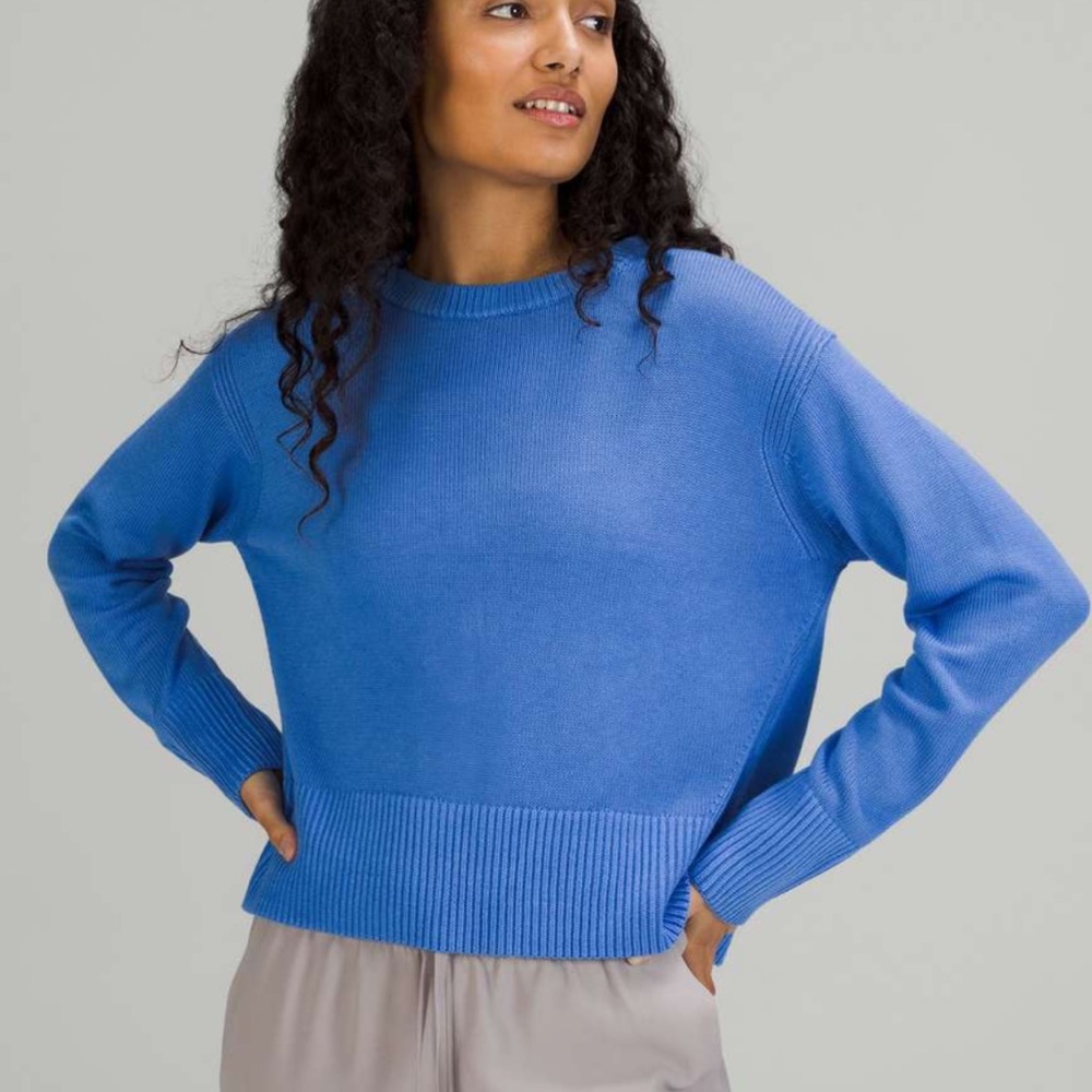 Lululemon | Cashlu Boxy Crewneck Sweater (Blue Nile)